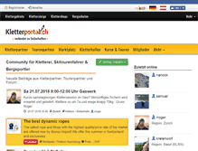 Tablet Screenshot of kletterportal.ch