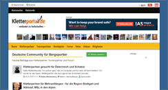 Desktop Screenshot of kletterportal.de